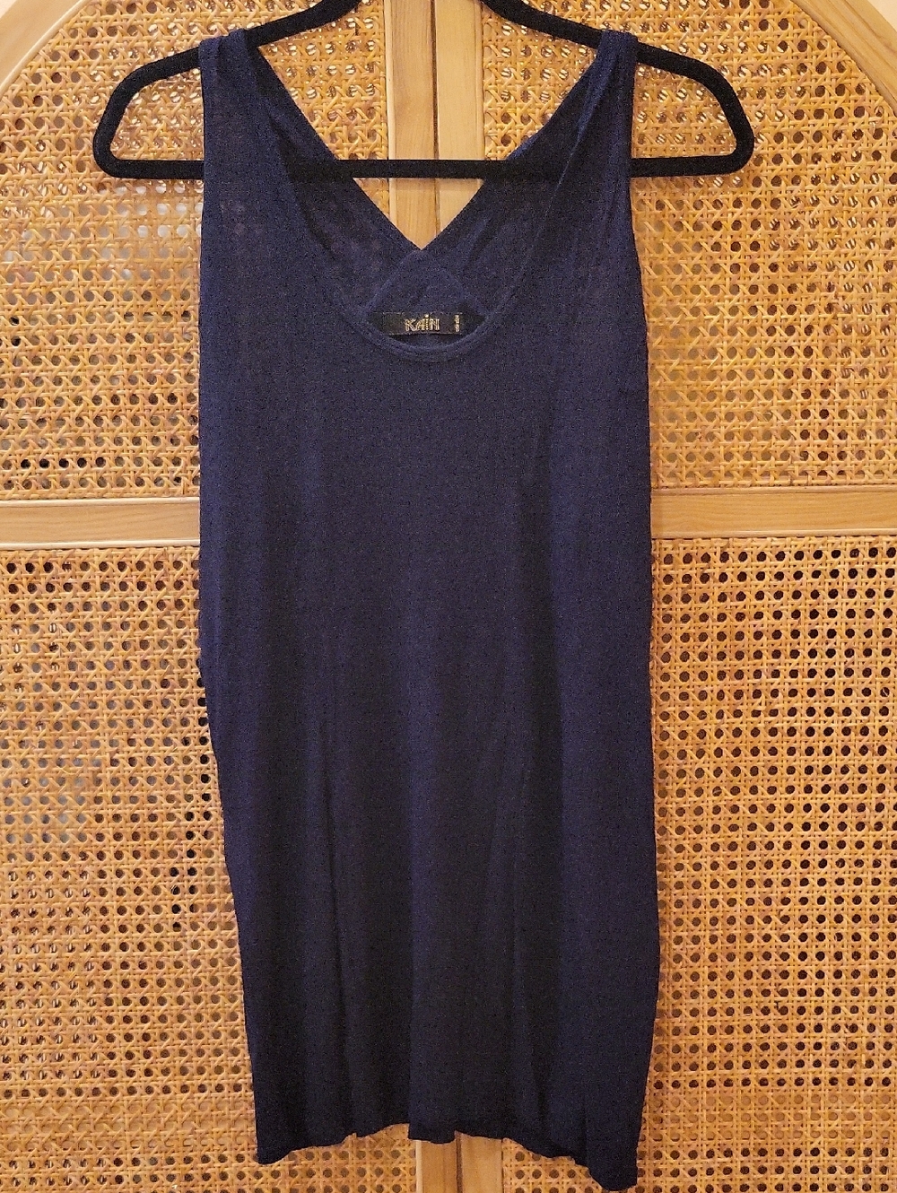 Knit Navy Sleeveless Tank Dress